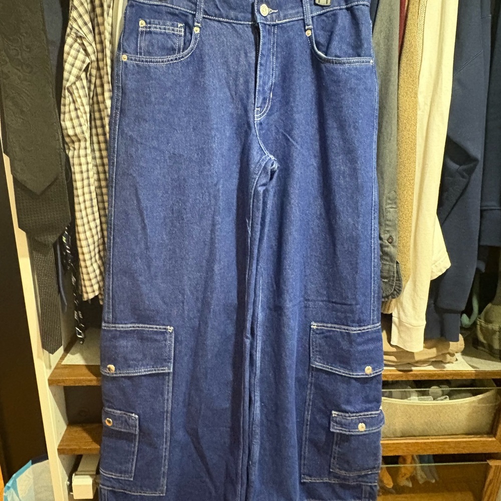 Urban Outfitters Blue Flare Jeans